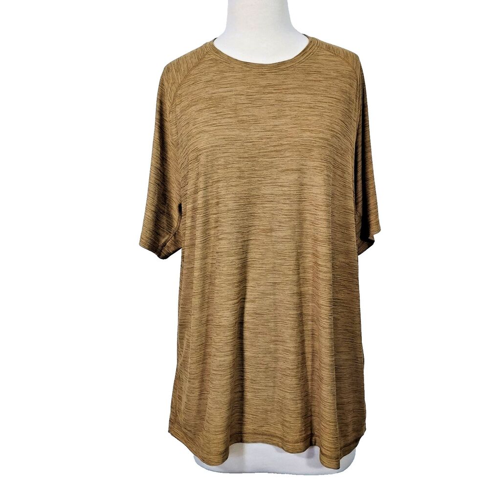 Old Navy Women's Breathe On Active Workout Top Size XXL Stretch Short Sleeve